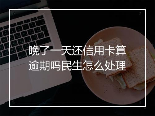 晚了一天还信用卡算逾期吗民生怎么处理