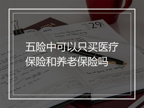 五险中可以只买医疗保险和养老保险吗