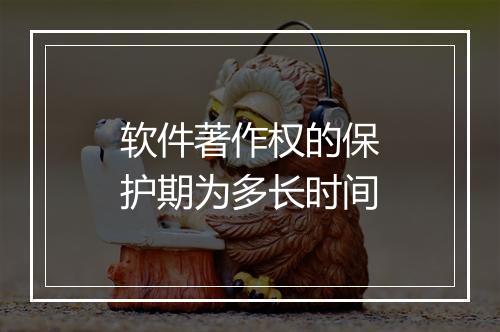 软件著作权的保护期为多长时间