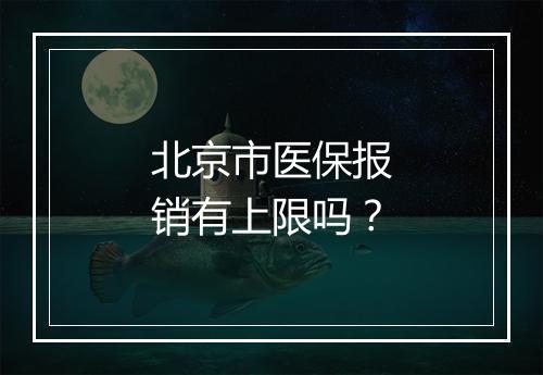 北京市医保报销有上限吗？
