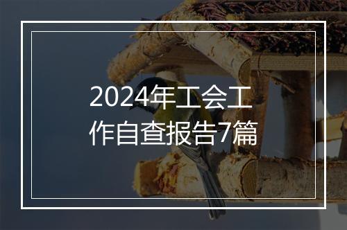 2024年工会工作自查报告7篇