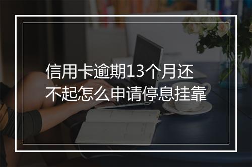 信用卡逾期13个月还不起怎么申请停息挂靠