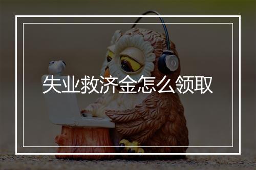 失业救济金怎么领取