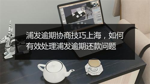 浦发逾期协商技巧上海，如何有效处理浦发逾期还款问题