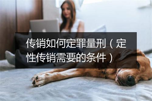 传销如何定罪量刑（定性传销需要的条件）