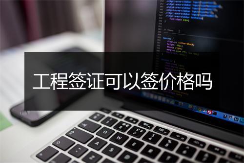 工程签证可以签价格吗