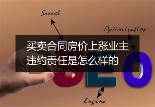 买卖合同房价上涨业主违约责任是怎么样的