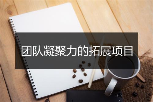 团队凝聚力的拓展项目