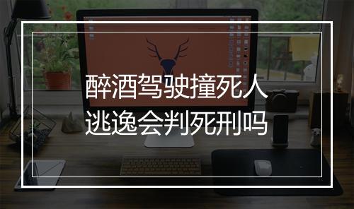 醉酒驾驶撞死人逃逸会判死刑吗