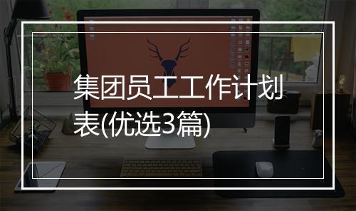 集团员工工作计划表(优选3篇)
