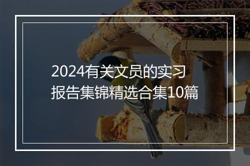 2024有关文员的实习报告集锦精选合集10篇