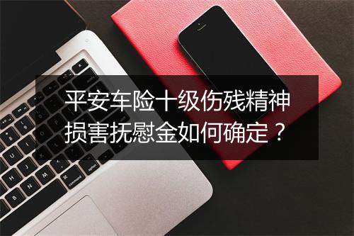 平安车险十级伤残精神损害抚慰金如何确定？