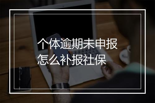 个体逾期未申报怎么补报社保