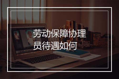 劳动保障协理员待遇如何