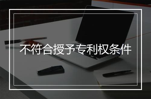 不符合授予专利权条件