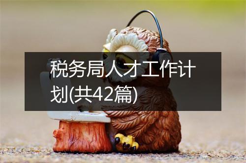 税务局人才工作计划(共42篇)