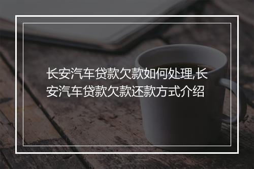 长安汽车贷款欠款如何处理,长安汽车贷款欠款还款方式介绍