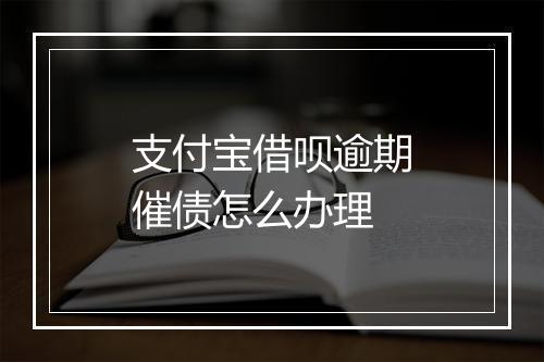 支付宝借呗逾期催债怎么办理