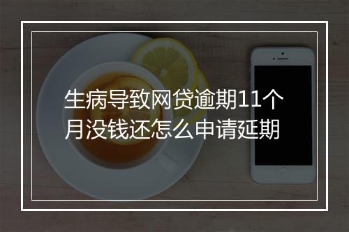 生病导致网贷逾期11个月没钱还怎么申请延期