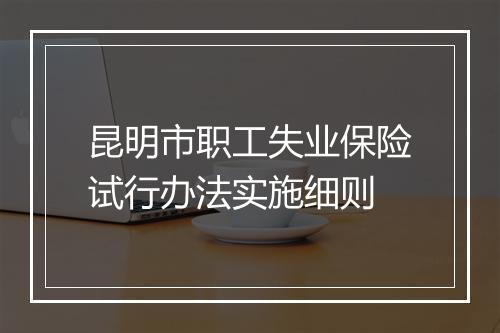 昆明市职工失业保险试行办法实施细则