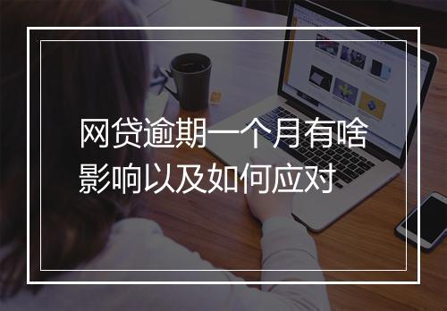 网贷逾期一个月有啥影响以及如何应对