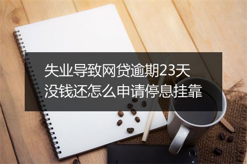 失业导致网贷逾期23天没钱还怎么申请停息挂靠