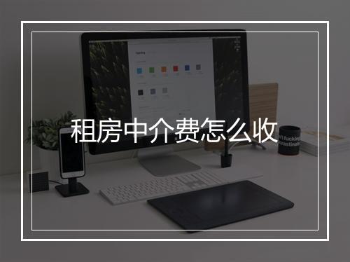 租房中介费怎么收