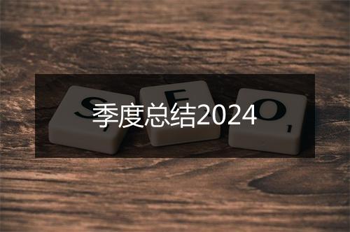 季度总结2024