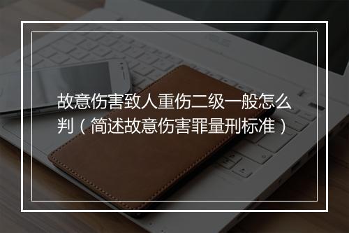 故意伤害致人重伤二级一般怎么判（简述故意伤害罪量刑标准）