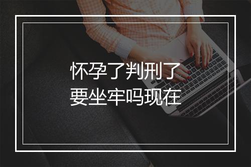 怀孕了判刑了要坐牢吗现在