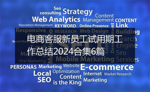 电商客服新员工试用期工作总结2024合集6篇