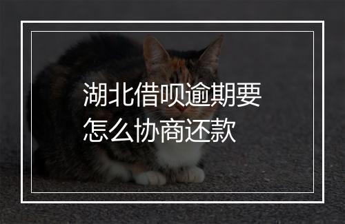 湖北借呗逾期要怎么协商还款