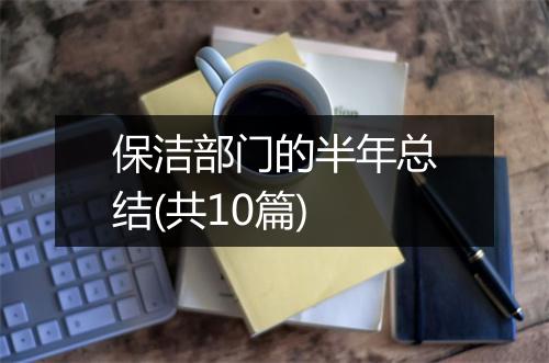 保洁部门的半年总结(共10篇)