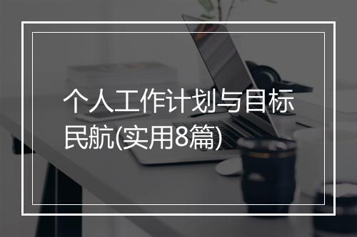 个人工作计划与目标民航(实用8篇)