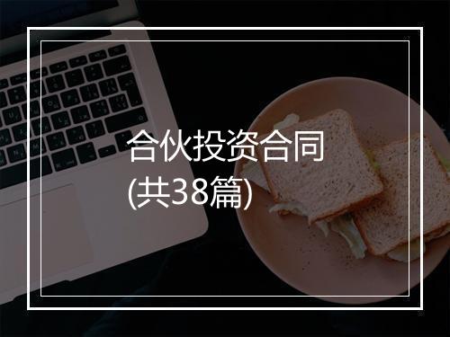 合伙投资合同(共38篇)