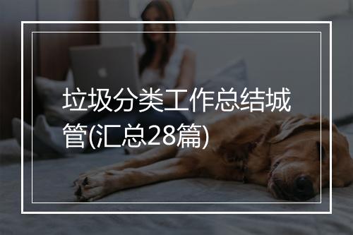 垃圾分类工作总结城管(汇总28篇)