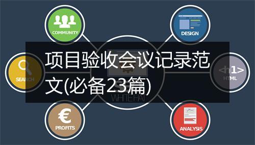 项目验收会议记录范文(必备23篇)