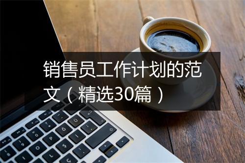 销售员工作计划的范文（精选30篇）