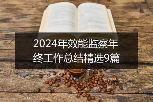 2024年效能监察年终工作总结精选9篇