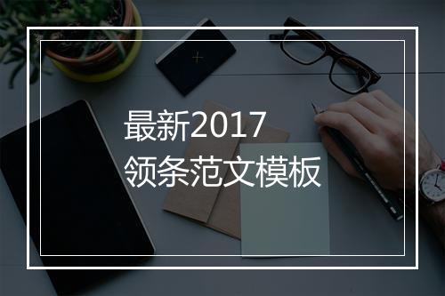 最新2017领条范文模板