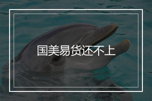国美易货还不上