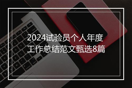 2024试验员个人年度工作总结范文甄选8篇