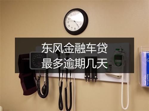 东风金融车贷最多逾期几天