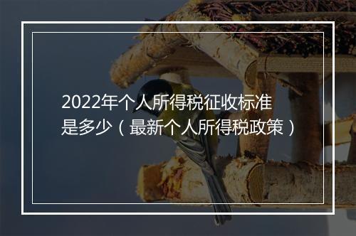 2022年个人所得税征收标准是多少（最新个人所得税政策）