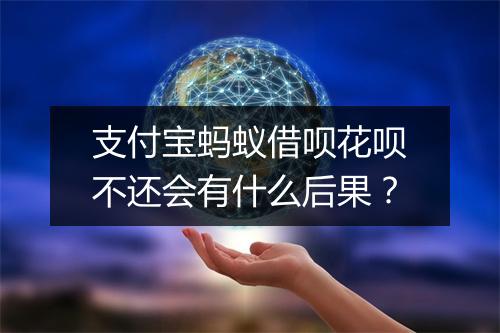 支付宝蚂蚁借呗花呗不还会有什么后果？