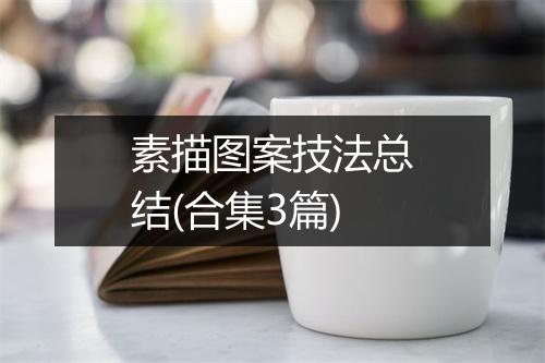 素描图案技法总结(合集3篇)