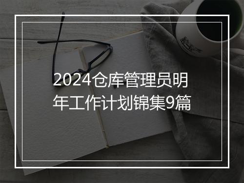 2024仓库管理员明年工作计划锦集9篇