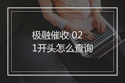 极融催收 021开头怎么查询