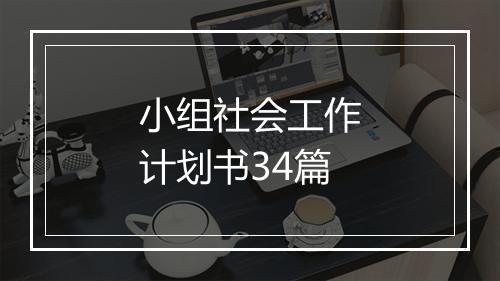 小组社会工作计划书34篇