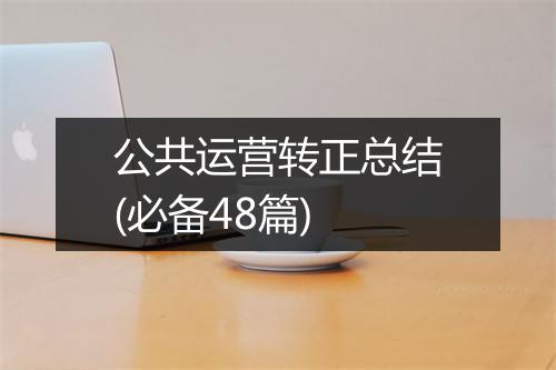 公共运营转正总结(必备48篇)